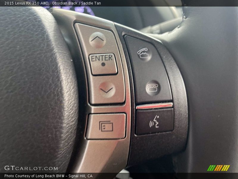Obsidian Black / Saddle Tan 2015 Lexus RX 350 AWD