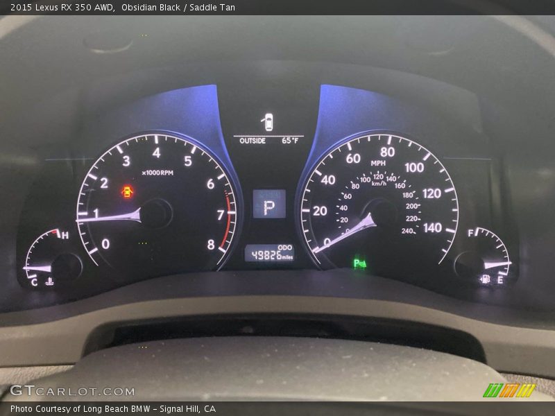 Obsidian Black / Saddle Tan 2015 Lexus RX 350 AWD