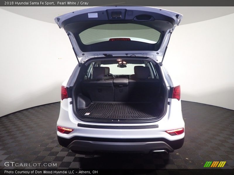 Pearl White / Gray 2018 Hyundai Santa Fe Sport