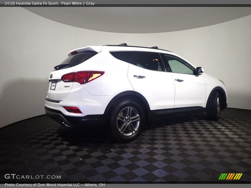 Pearl White / Gray 2018 Hyundai Santa Fe Sport