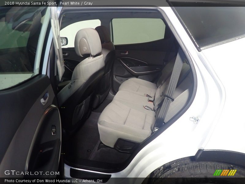 Pearl White / Gray 2018 Hyundai Santa Fe Sport