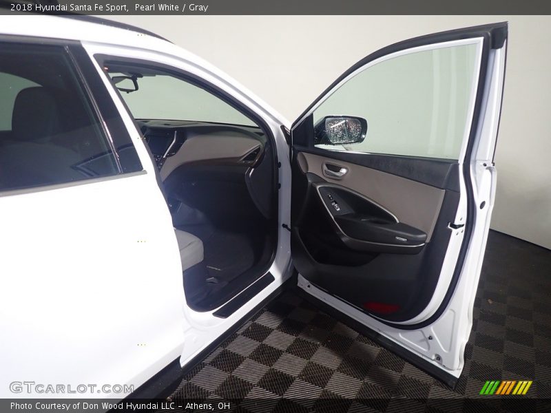 Pearl White / Gray 2018 Hyundai Santa Fe Sport