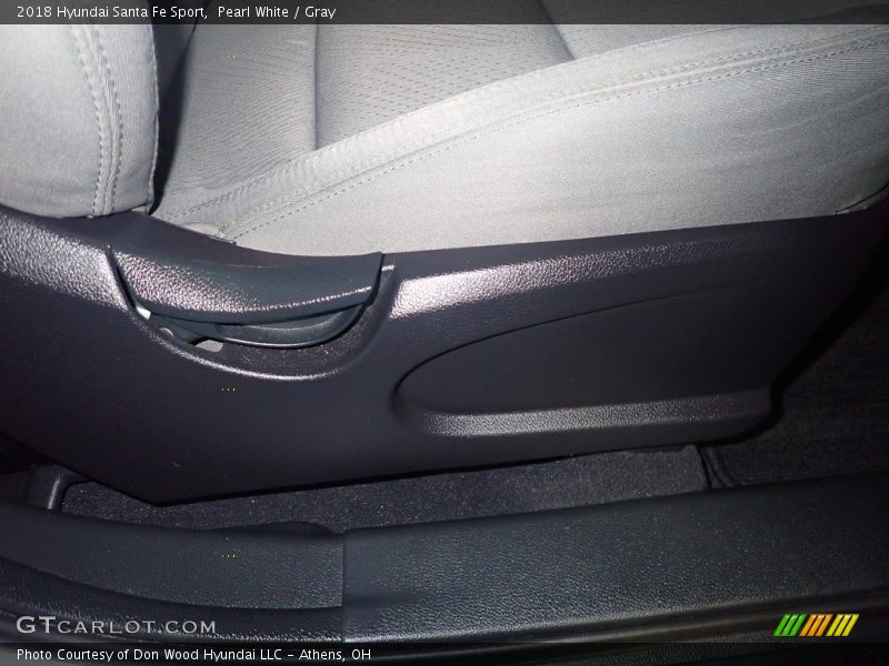 Pearl White / Gray 2018 Hyundai Santa Fe Sport