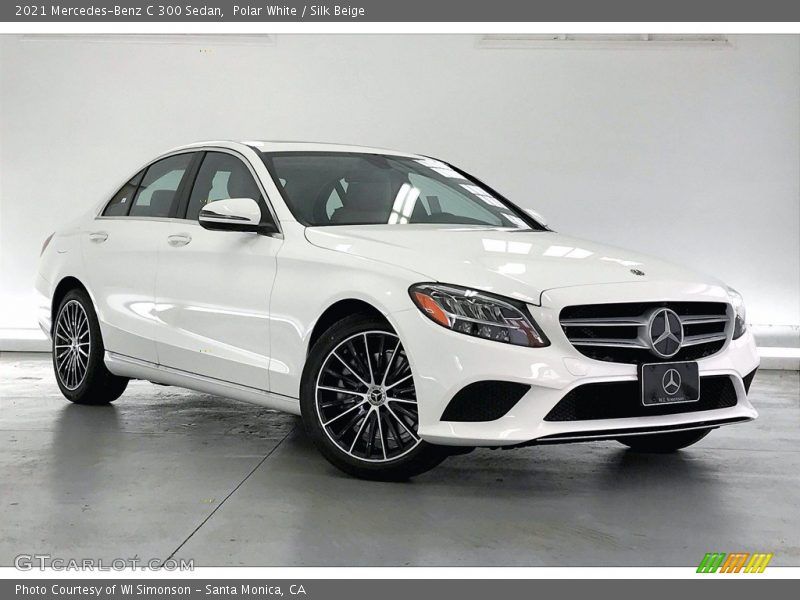 Polar White / Silk Beige 2021 Mercedes-Benz C 300 Sedan