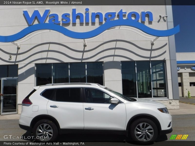 Moonlight White / Almond 2014 Nissan Rogue SL AWD