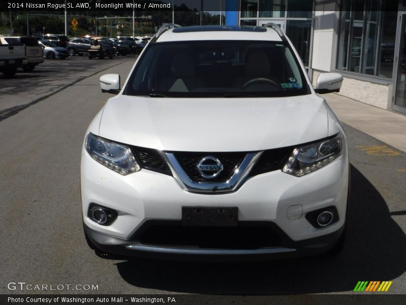 Moonlight White / Almond 2014 Nissan Rogue SL AWD