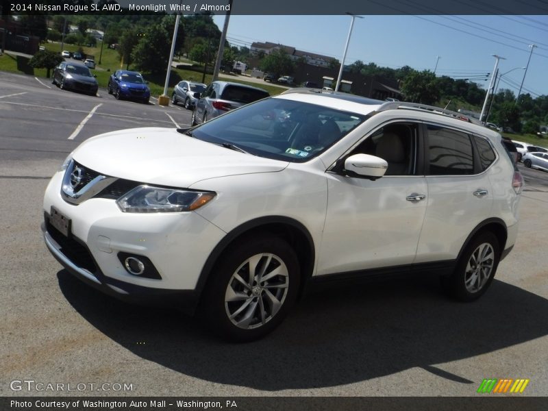 Moonlight White / Almond 2014 Nissan Rogue SL AWD