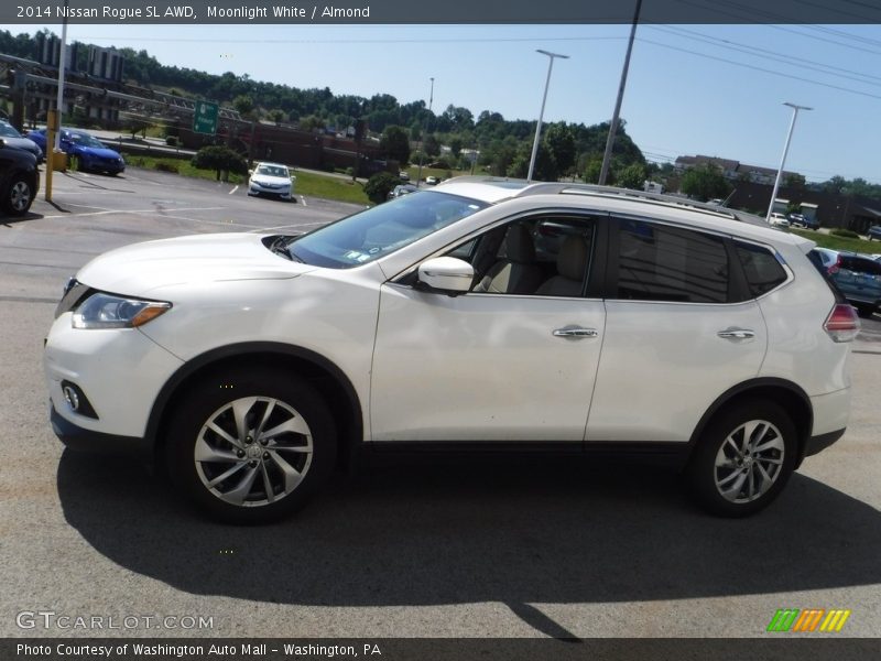 Moonlight White / Almond 2014 Nissan Rogue SL AWD
