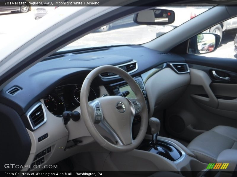 Moonlight White / Almond 2014 Nissan Rogue SL AWD