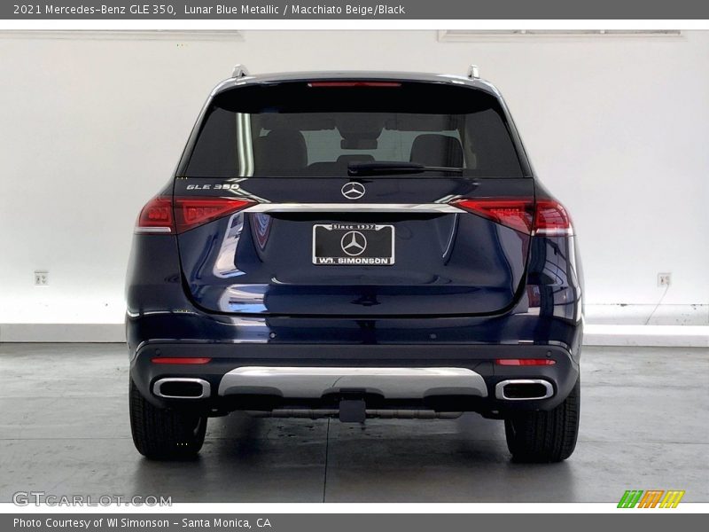 Lunar Blue Metallic / Macchiato Beige/Black 2021 Mercedes-Benz GLE 350