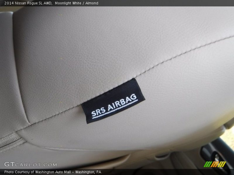Moonlight White / Almond 2014 Nissan Rogue SL AWD