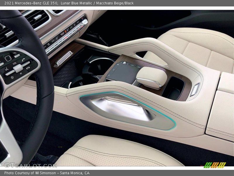 Lunar Blue Metallic / Macchiato Beige/Black 2021 Mercedes-Benz GLE 350