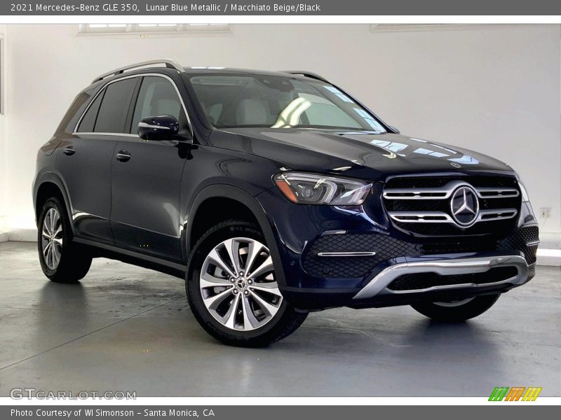 Lunar Blue Metallic / Macchiato Beige/Black 2021 Mercedes-Benz GLE 350