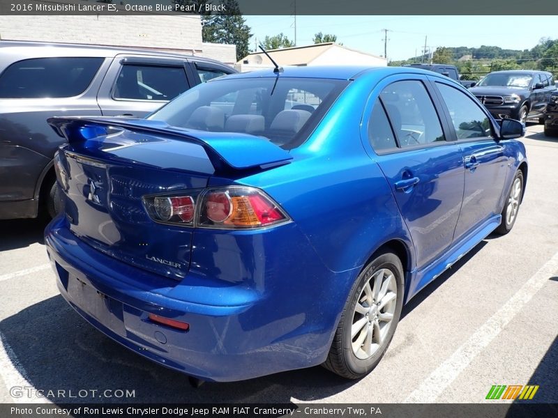 Octane Blue Pearl / Black 2016 Mitsubishi Lancer ES