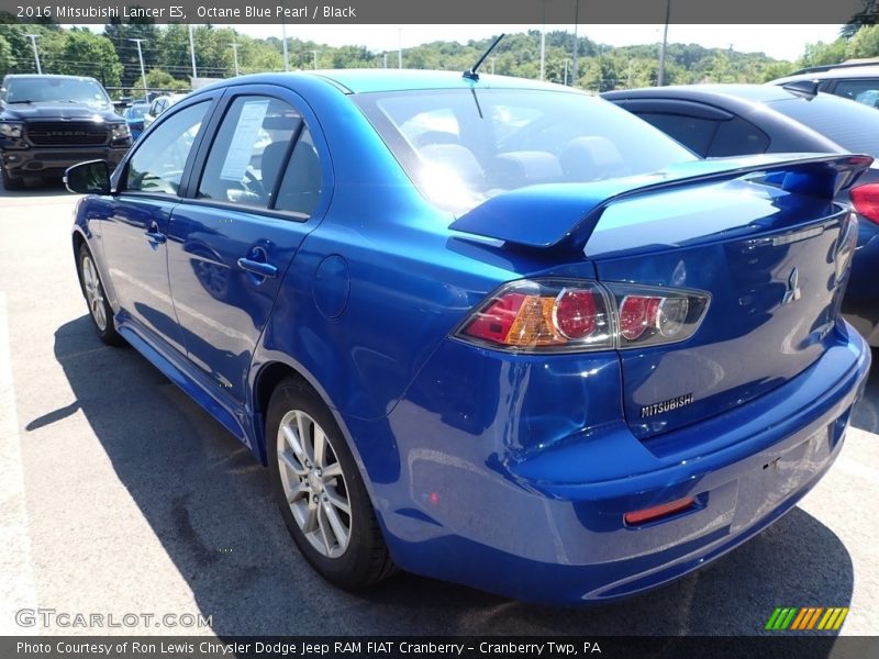 Octane Blue Pearl / Black 2016 Mitsubishi Lancer ES