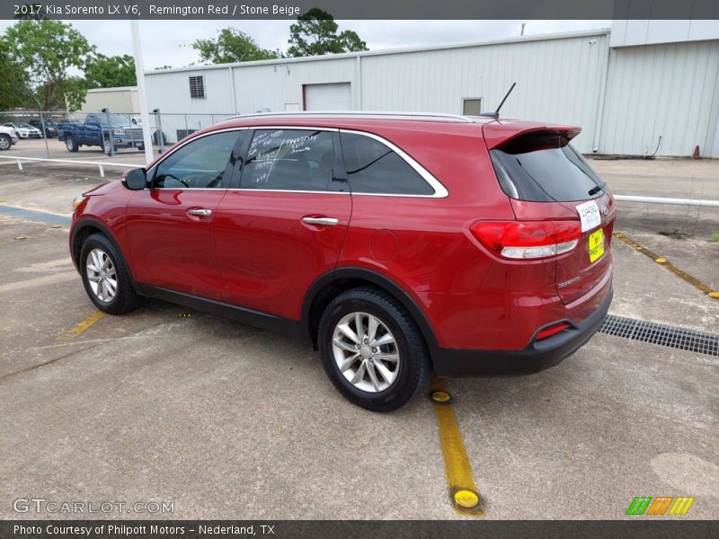 Remington Red / Stone Beige 2017 Kia Sorento LX V6