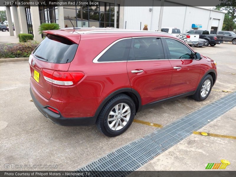 Remington Red / Stone Beige 2017 Kia Sorento LX V6