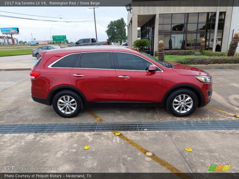 Remington Red / Stone Beige 2017 Kia Sorento LX V6