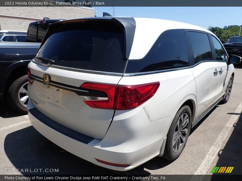 Platinum White Pearl / Black 2021 Honda Odyssey EX-L