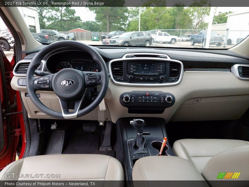 Dashboard of 2017 Sorento LX V6