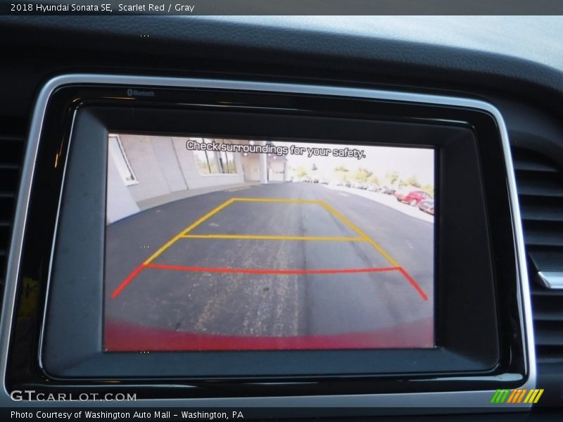 Scarlet Red / Gray 2018 Hyundai Sonata SE