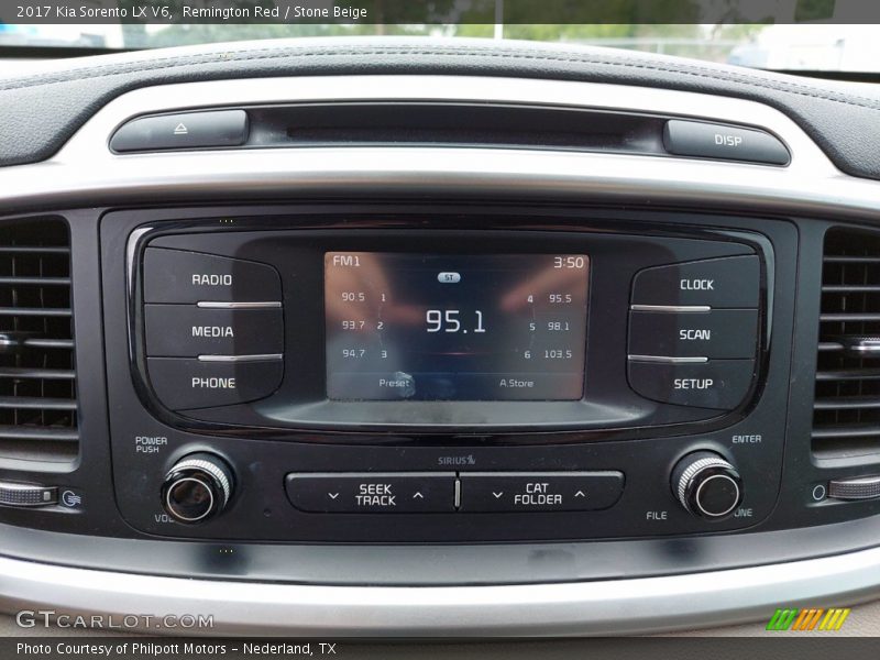 Audio System of 2017 Sorento LX V6