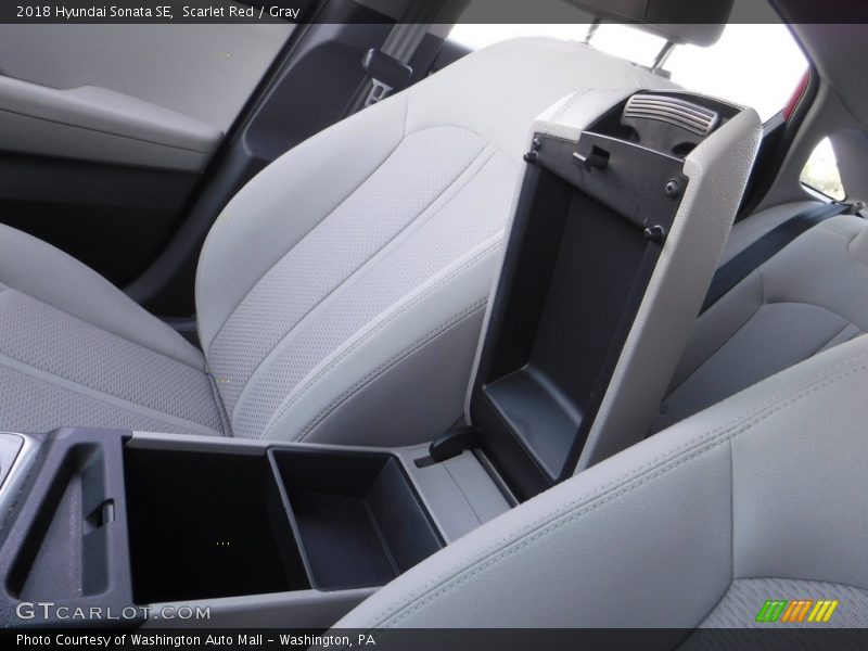 Scarlet Red / Gray 2018 Hyundai Sonata SE