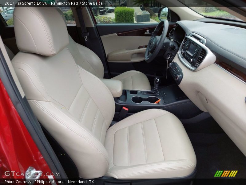 Front Seat of 2017 Sorento LX V6