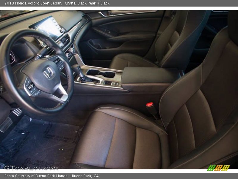 Crystal Black Pearl / Black 2018 Honda Accord Sport Sedan