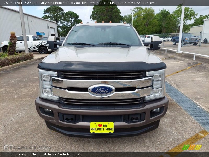 White Gold / King Ranch Mesa Antique Java 2017 Ford F350 Super Duty King Ranch Crew Cab 4x4