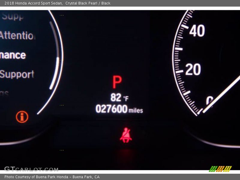 Crystal Black Pearl / Black 2018 Honda Accord Sport Sedan