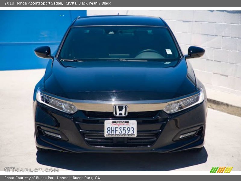 Crystal Black Pearl / Black 2018 Honda Accord Sport Sedan
