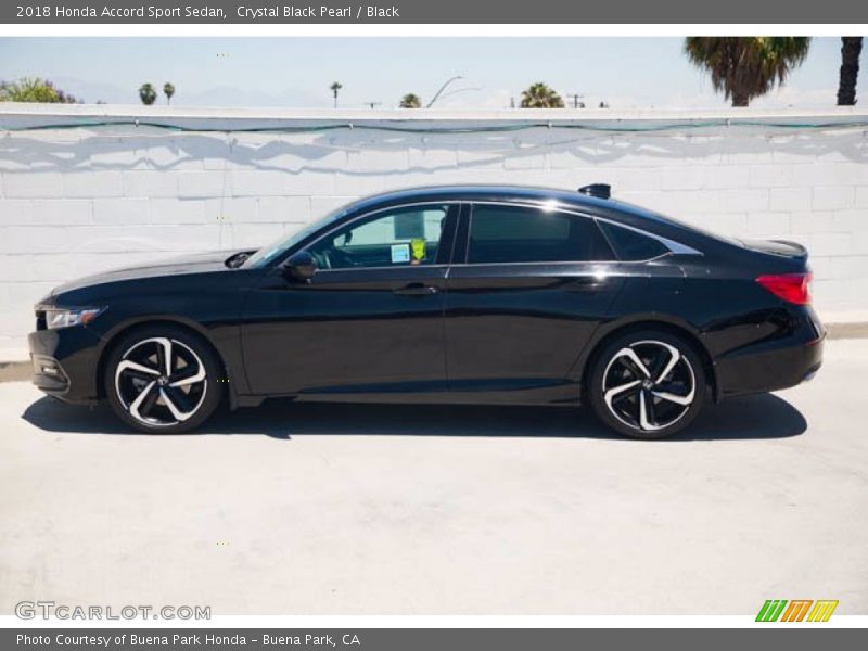 Crystal Black Pearl / Black 2018 Honda Accord Sport Sedan