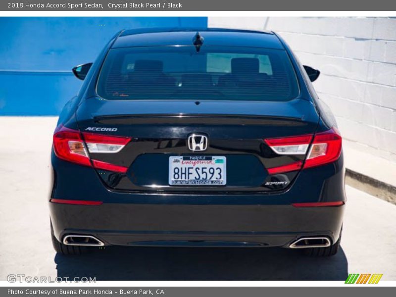 Crystal Black Pearl / Black 2018 Honda Accord Sport Sedan