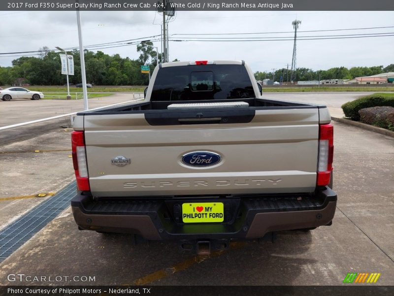 White Gold / King Ranch Mesa Antique Java 2017 Ford F350 Super Duty King Ranch Crew Cab 4x4