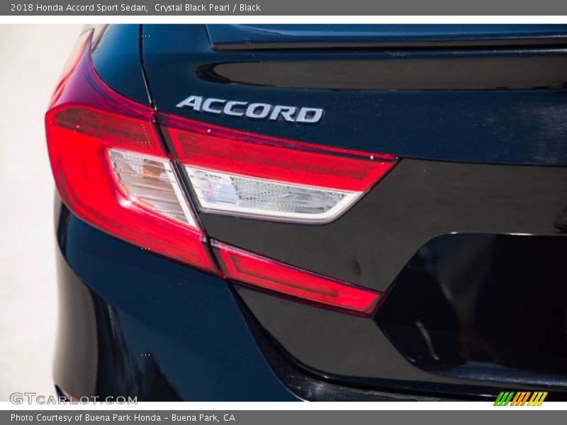 Crystal Black Pearl / Black 2018 Honda Accord Sport Sedan