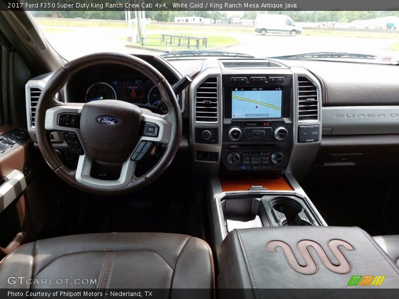 White Gold / King Ranch Mesa Antique Java 2017 Ford F350 Super Duty King Ranch Crew Cab 4x4