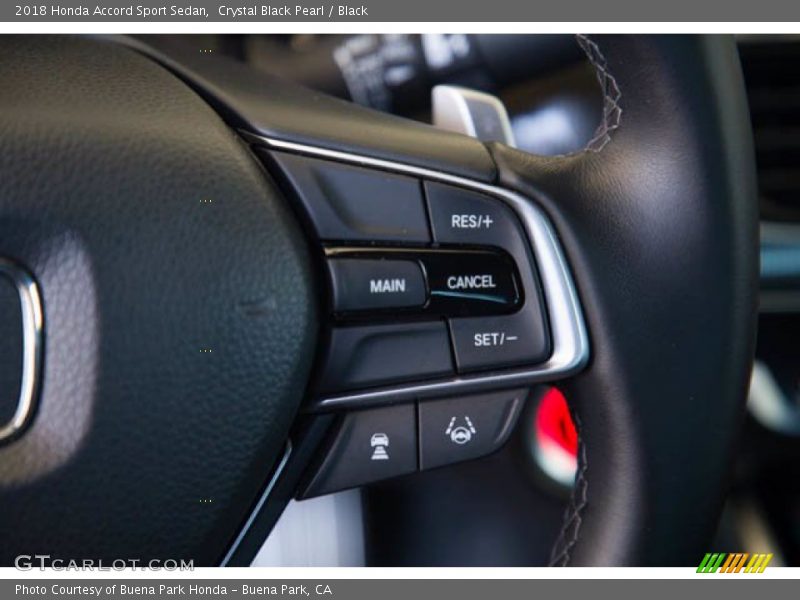 Crystal Black Pearl / Black 2018 Honda Accord Sport Sedan
