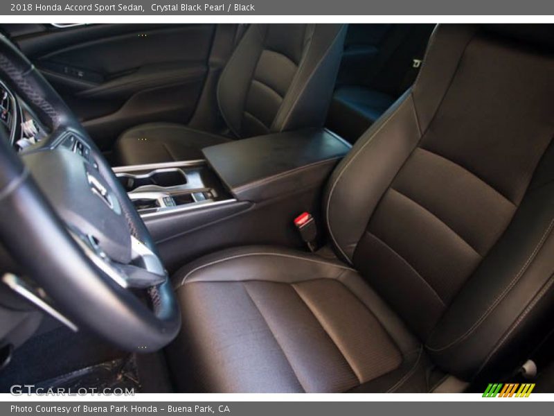 Crystal Black Pearl / Black 2018 Honda Accord Sport Sedan