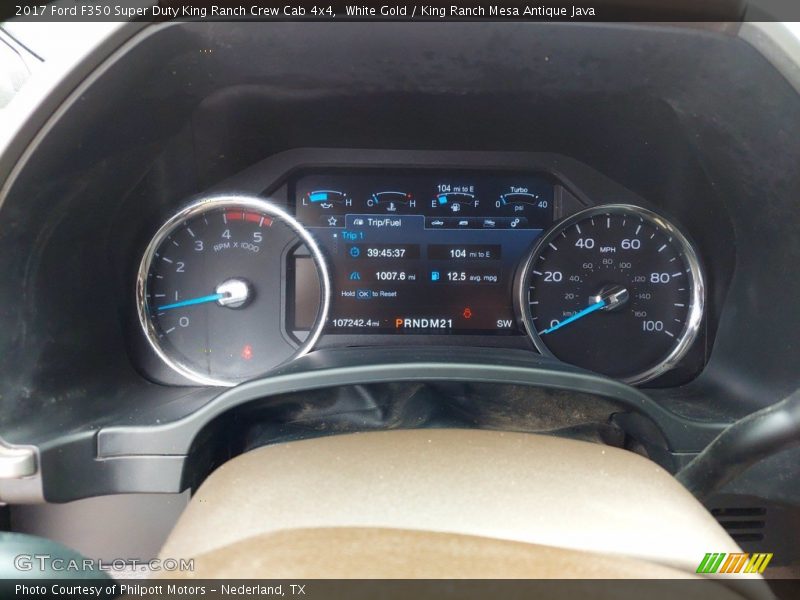 White Gold / King Ranch Mesa Antique Java 2017 Ford F350 Super Duty King Ranch Crew Cab 4x4