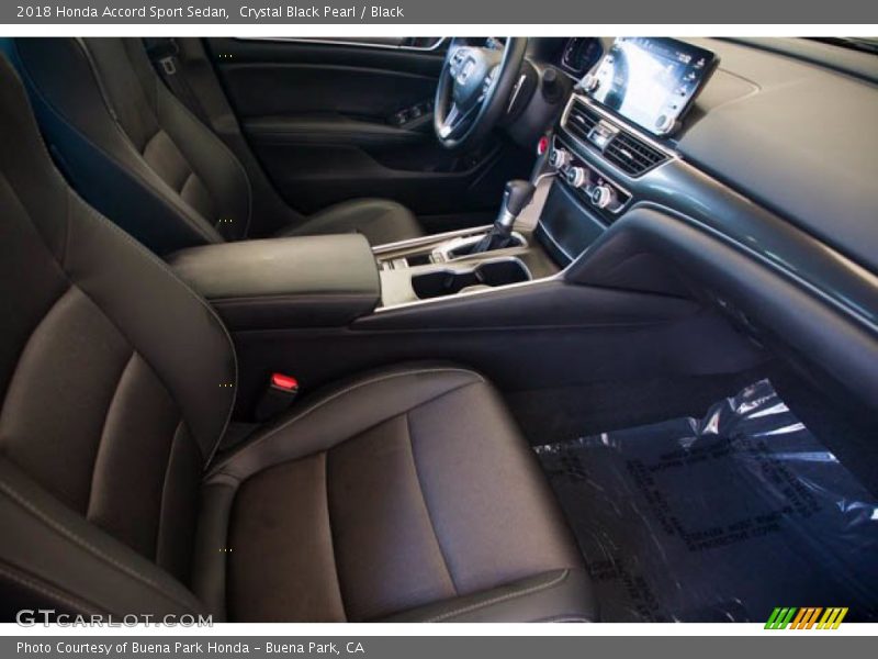 Crystal Black Pearl / Black 2018 Honda Accord Sport Sedan