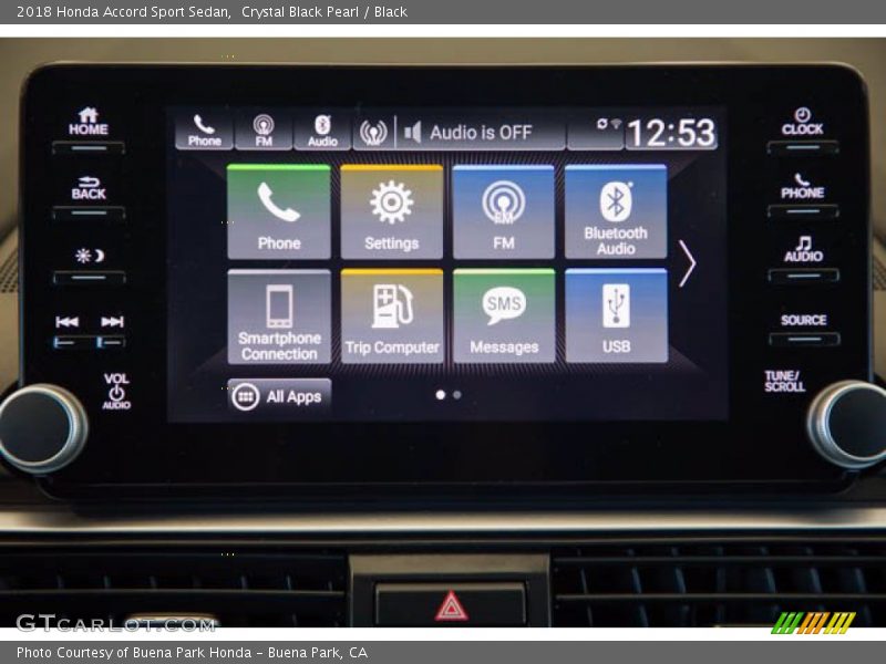 Crystal Black Pearl / Black 2018 Honda Accord Sport Sedan