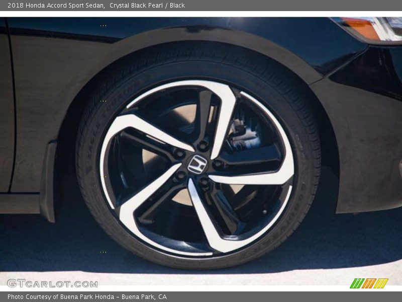 Crystal Black Pearl / Black 2018 Honda Accord Sport Sedan