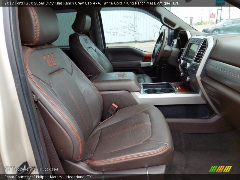 White Gold / King Ranch Mesa Antique Java 2017 Ford F350 Super Duty King Ranch Crew Cab 4x4