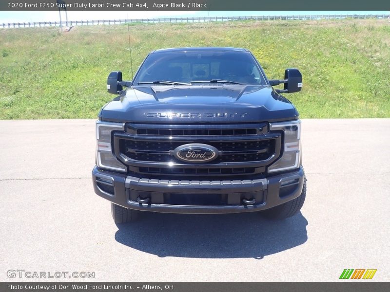 Agate Black / Black 2020 Ford F250 Super Duty Lariat Crew Cab 4x4