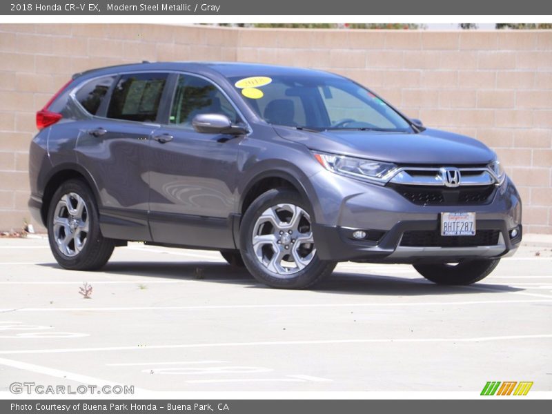 Modern Steel Metallic / Gray 2018 Honda CR-V EX
