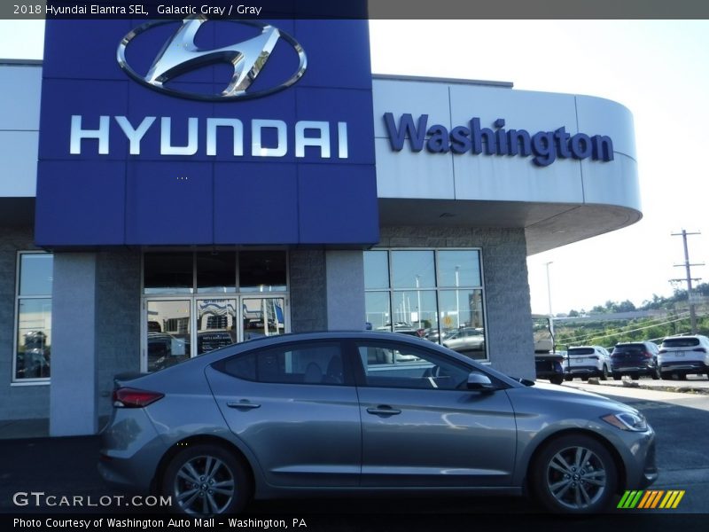 Galactic Gray / Gray 2018 Hyundai Elantra SEL