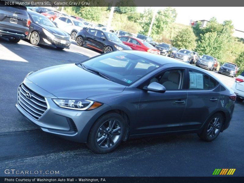 Galactic Gray / Gray 2018 Hyundai Elantra SEL