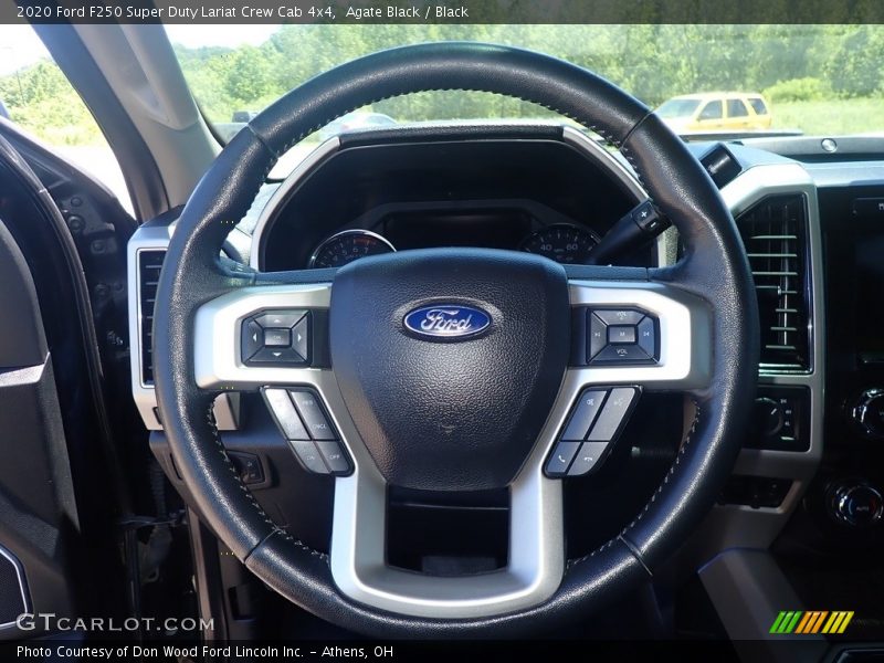 Agate Black / Black 2020 Ford F250 Super Duty Lariat Crew Cab 4x4