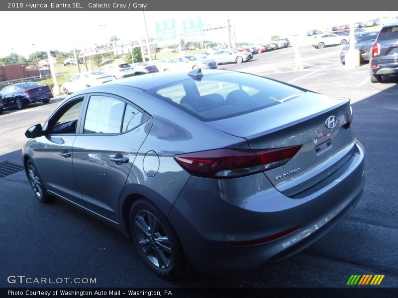 Galactic Gray / Gray 2018 Hyundai Elantra SEL